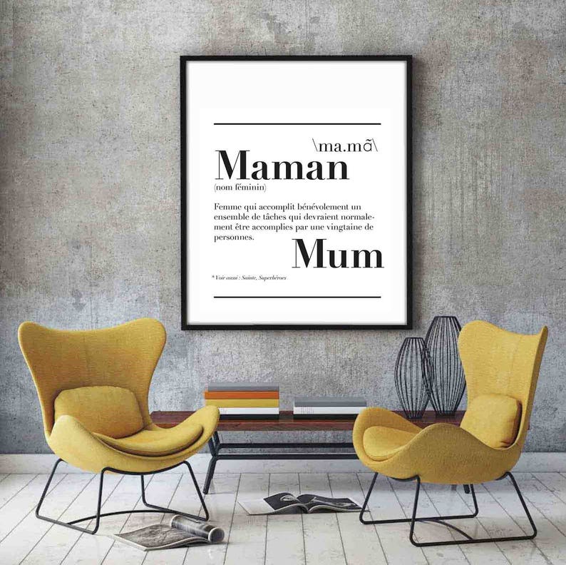 Affiche définition Maman image 2