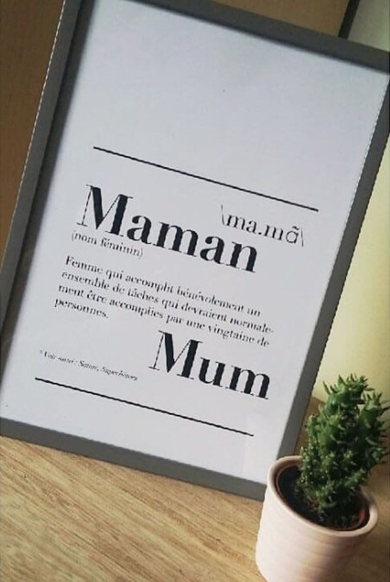 Affiche définition Maman image 6