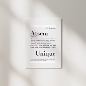 Affiche définition  "Atsem"