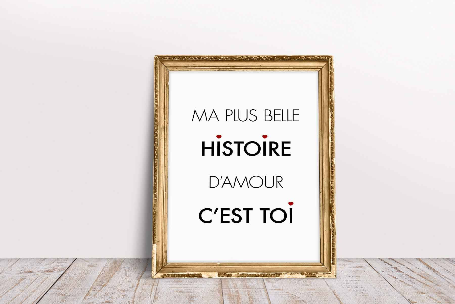 Affiche Ma Plus Belle Histoire D Amour C Est Etsy