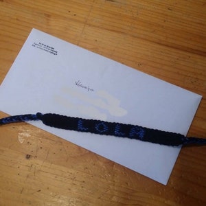 Bracelet brésilien modèle Prénom, unisexe imagem 2