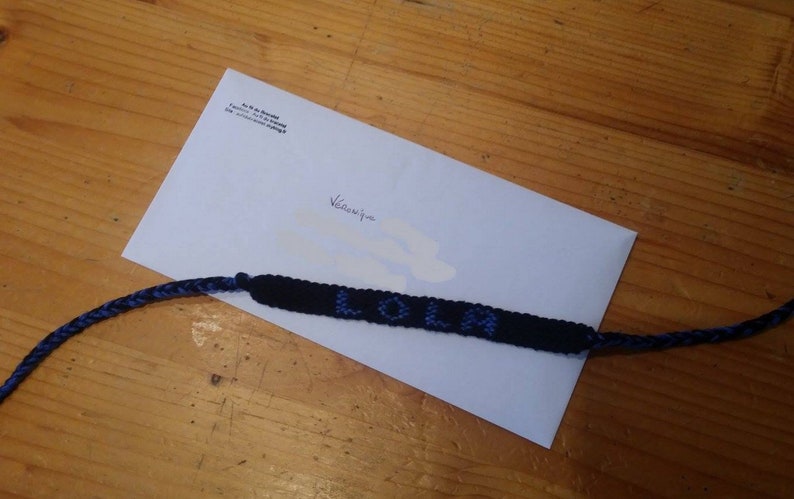 Bracelet brésilien modèle Prénom, unisexe imagem 2