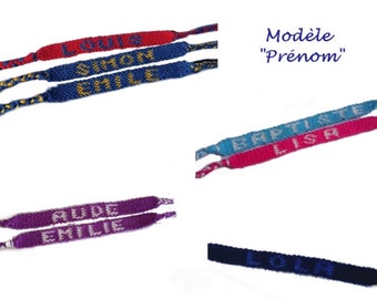 Bracelet brésilien modèle "Prénom", unisexe