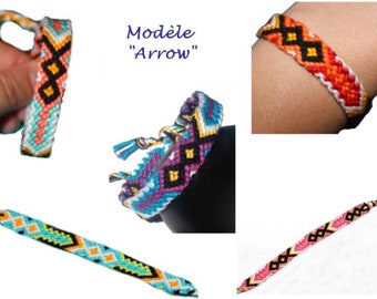 Bracelet brésilien modèle "arrow", unisexe