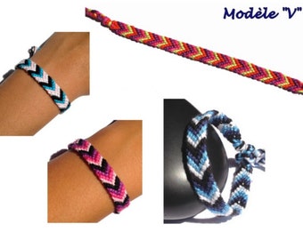 Brazilian bracelet, unisex, “V” model