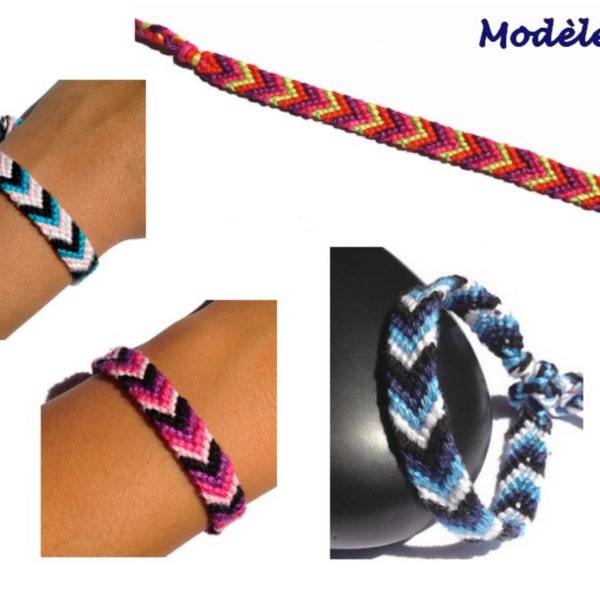 Bracelet brésilien, unisexe, modèle " V "