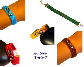 Brazilian bracelet cuff, "infinite" model