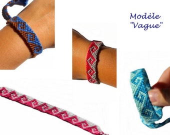 Bracelet brésilien modèle "Vague", unisexe