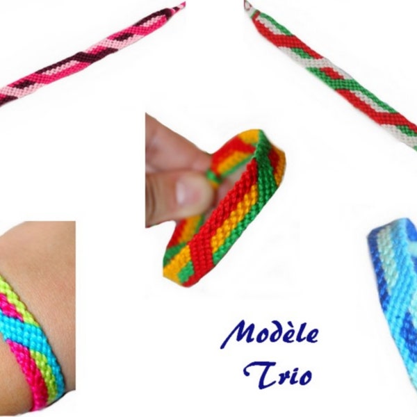 Bracelet brésilien - modèle Trio