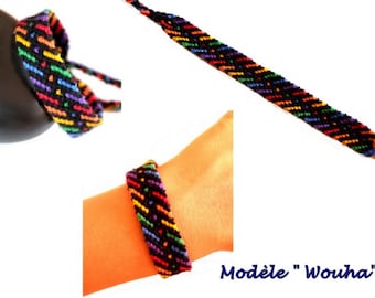 Brazilian bracelet, unisex, “Wouah” model