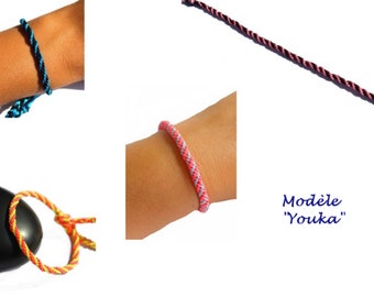 Bracelet kumihimo - Modèle "Youka"