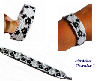 Bracelet brésilien modèle "Panda"