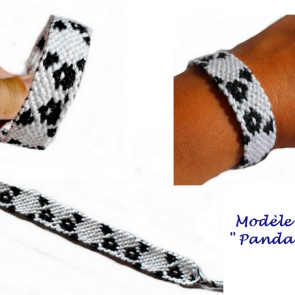 Bracelet brésilien modèle "Panda"