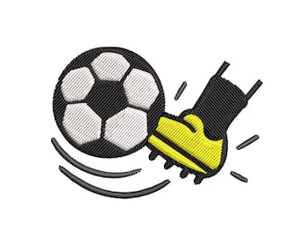 Soccer Ball Embroidery Design – Kick in Action