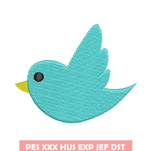 Bird embroidery design, Embroidery file, Machine Embroidery Design, Embroidery pattern file, birds, flying, animals, winter birds, cartoon