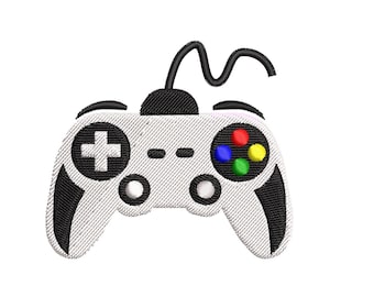 Game Controller Embroidery Design |  Gamer Machine Pattern Digital Download