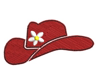 Hat embroidery design, Embroidery file, Machine Embroidery Design, Embroidery pattern file, cowgirl hat, cowboy hat