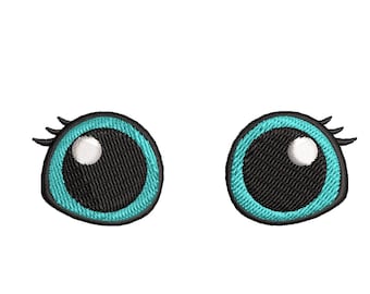 Eyes embroidery design, Embroidery file, Machine Embroidery Design, Embroidery pattern file, expressions, comic, kids face , emotions