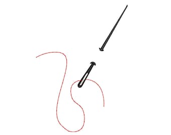 Needle and Thread Embroidery Design (Digital Download)