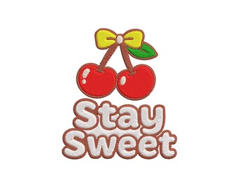 Sweet Cherry Embroidery Design (Digital Download)