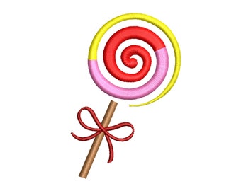 Lollipop Stickdatei, Stickdatei, Maschinenstickerei Design, Stickmusterdatei, Zucker, Bonbons, Bonbons, bunt, Lutscher