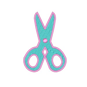 Scissor embroidery design, Embroidery file, Machine Embroidery Design, Embroidery pattern file