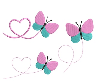 Butterfly Embroidery design, Embroidery file, Machine Embroidery Design, bug embroidery design, insect, cute, little, stickdatei