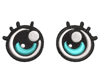 Smiley Face Embroidery Design File, Cute Minimalist Digital Download, Kawaii Machine Embroidery Pattern