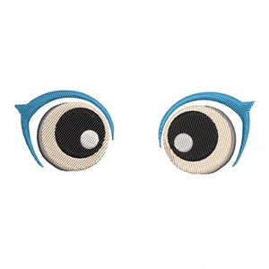 Augen Stickmuster, Augen Emoji, Stickdatei, Maschinenstickdatei, Stickmusterdatei, Expressions, Comic Augen