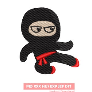 ninja embroidery design, Embroidery file, Machine Embroidery Design, Embroidery pattern file, cartoon