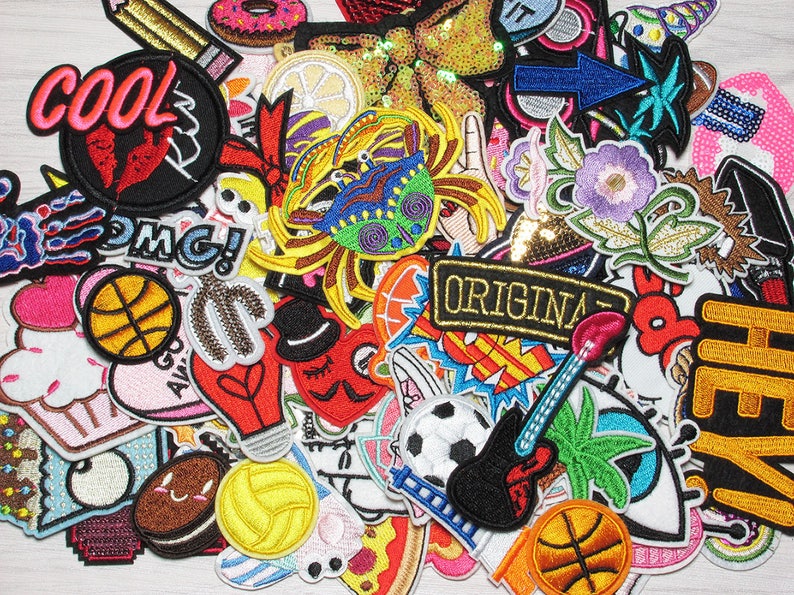 Patch Set Iron on Patch Patch for Jeans Iron on Patch Etsy