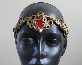 Latex circlet pick your stone color (gold)