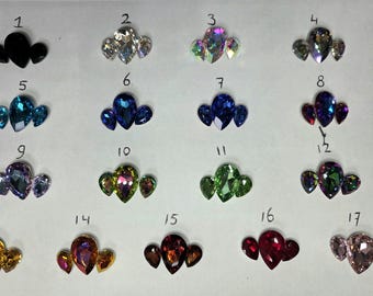Rhinestone colors options