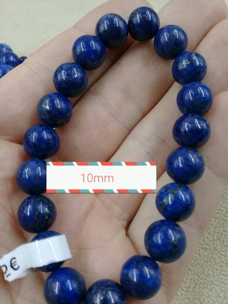 LAPIS-LAZULI bracelet quality AA natural stone bracelet elastic bracelet round beaded bracelet multi sizes semi precious stone