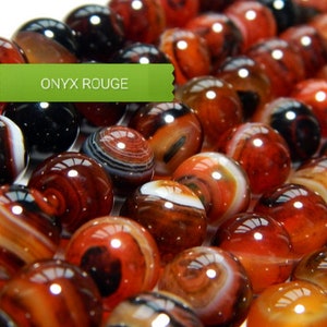 Red SARD ONYX beads 6 8 &10mm, smooth round agate bead in real semi precious natural stone