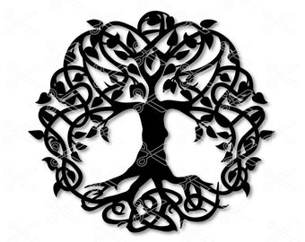 Download Free Svg Tree Of Life Silhouette Forest Svg File For Cricut