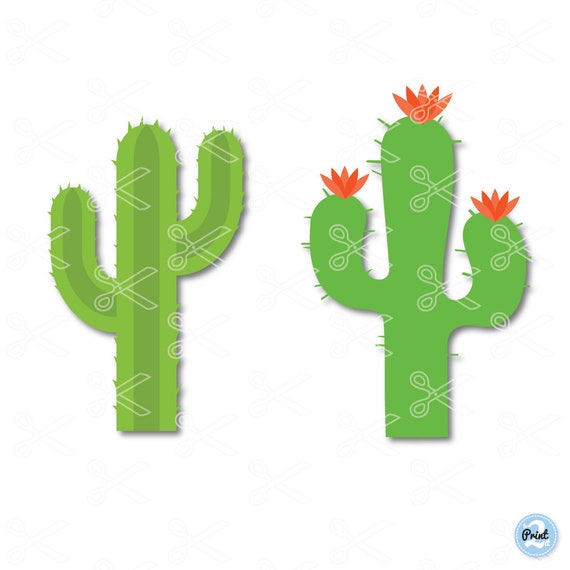 Download Cactus SVG PNG DXF Eps Cut File Flower Svg Cactus | Etsy