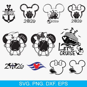 Mouse SVG, Cruise SVG, Mouse Cruise Trip Svg, Cruise Ship svg, Vintage Mouse svg, Nautical Cruise svg, Retro Vacation svg, Cartoon Mouse svg