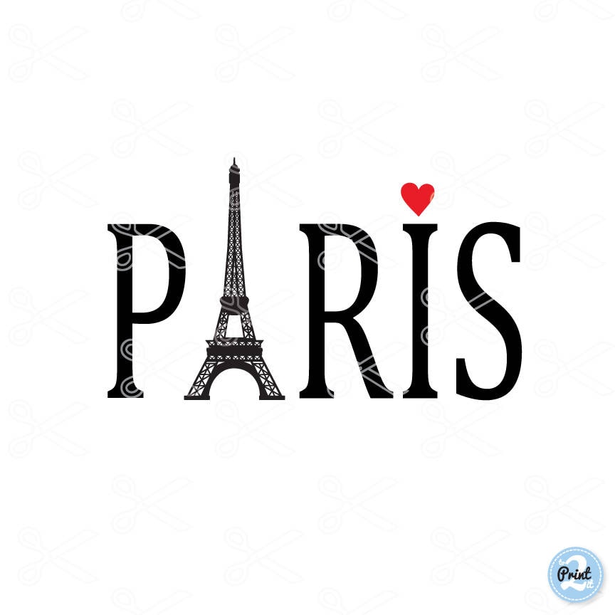 Download Paris SVG PNG DXF Eps Cutting Files eiffel tower svg | Etsy