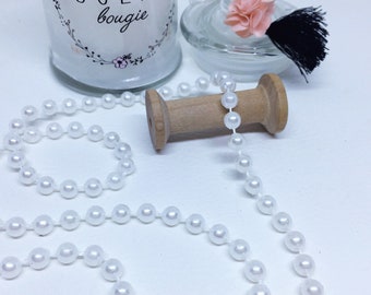 6 mm pearl ribbon or 6 mm transparent pearl thread - sold by the meter