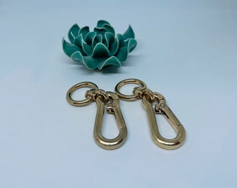 Rotating carabiners Set of 2 in Gold