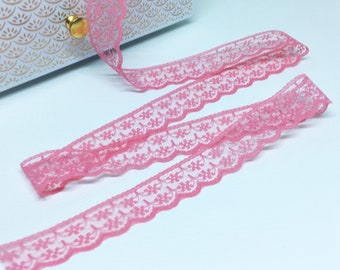 Lace ribbon, pink guipure width of 20mm