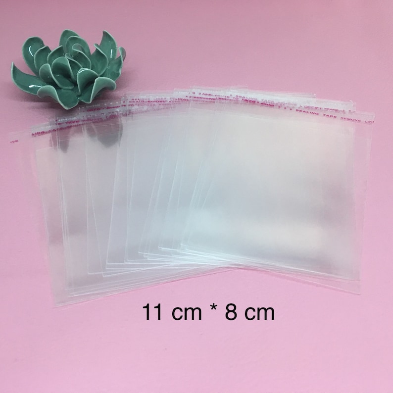 Sachets plastique transparent adhésifs vendu par Lot de 50 image 6