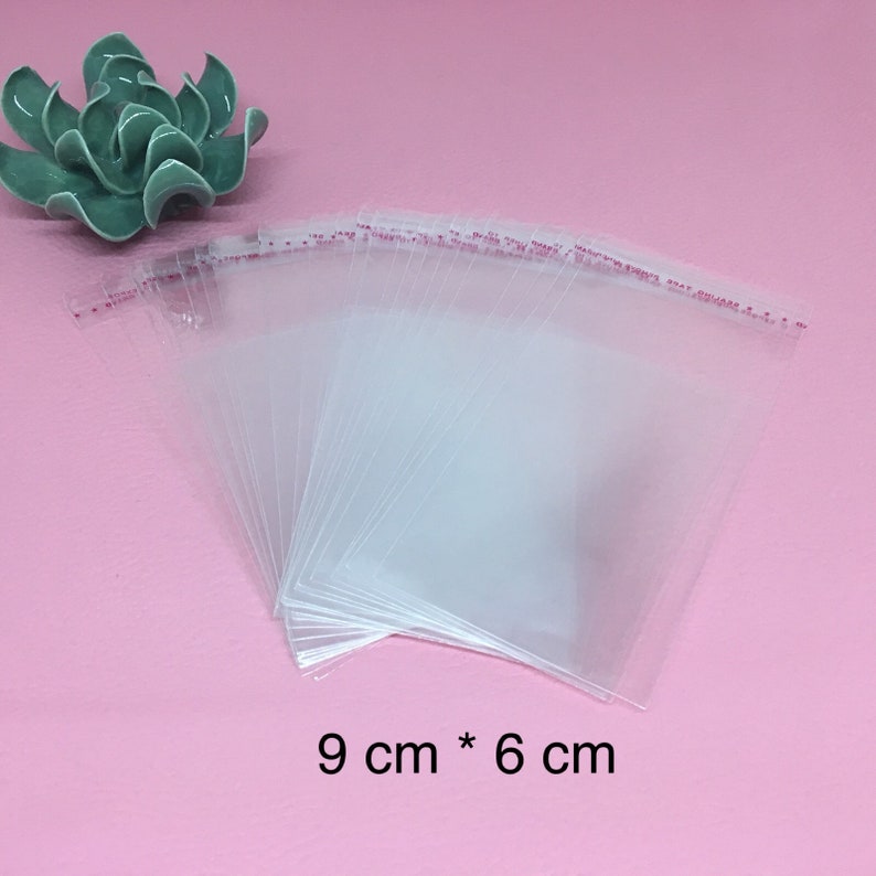 Sachets plastique transparent adhésifs vendu par Lot de 50 image 3