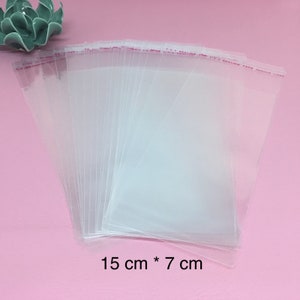 Sachets plastique transparent adhésifs vendu par Lot de 50 image 7