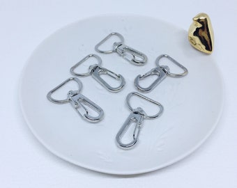 Rotating carabiners, oval rotating carabiner lot of 10 - Silver or gold