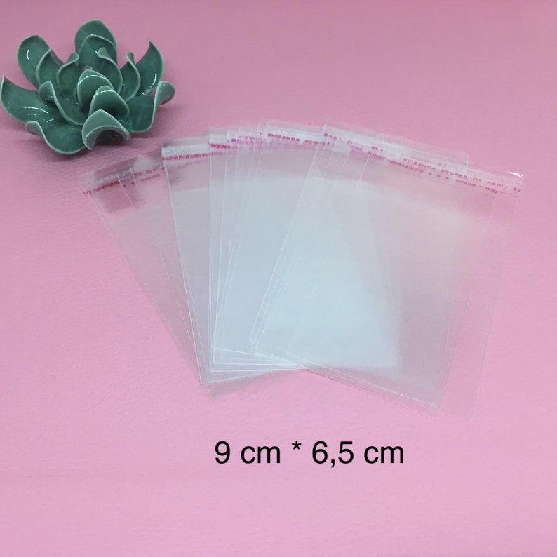 Sachets plastique transparent adhésifs vendu par Lot de 50 image 4