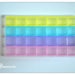 Transparent plastic beads 28 compartments storage box