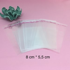 Sachets plastique transparent adhésifs vendu par Lot de 50 image 2
