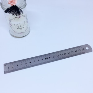 Règle flexible en métal,réglet graduée en pouces et cm- 15 cm ou 20 cm